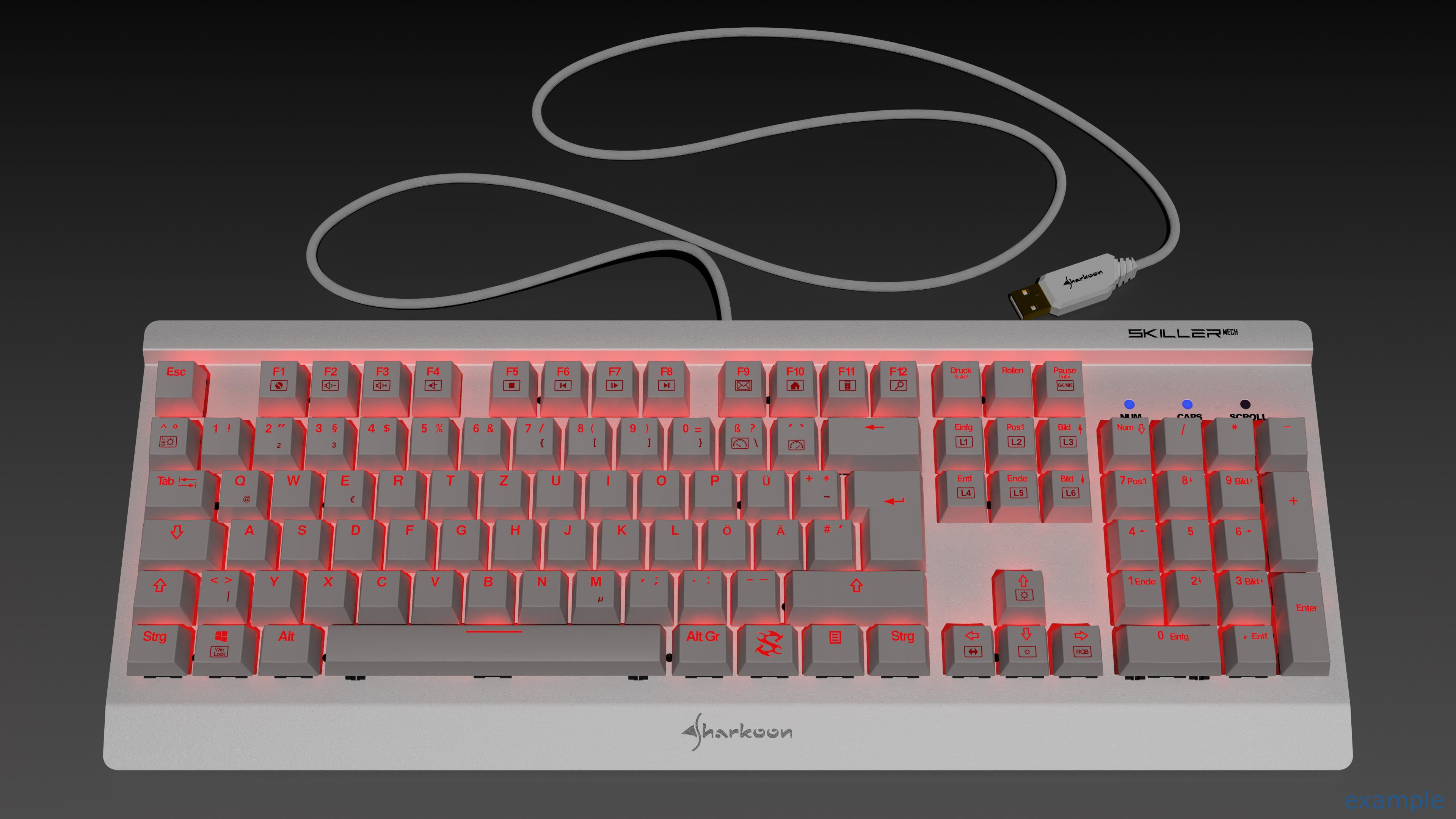 Sharkoon Skiller Mech Keyboard (illuminated) preview image 6
